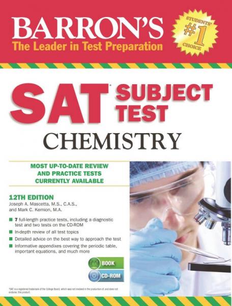 Barron’s SAT Subject Test, Chemistry with CD 12t