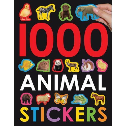 1000 Animal Stickers 1000个动物贴纸(台湾畅销书) 