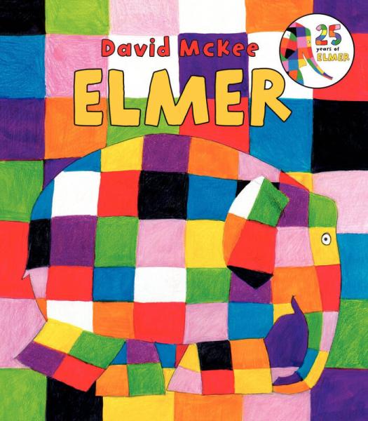 Elmer Board Book Board book 英文原版