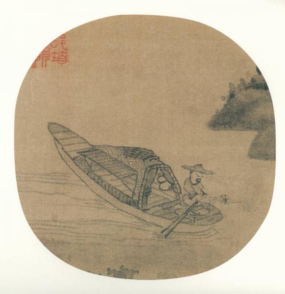 东方画谱·元代山水篇：渔父图轴