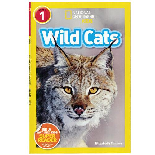 英文原版National Geographic Kids Readers:Wild Cats野貓 國家地理分級閱讀Level 1