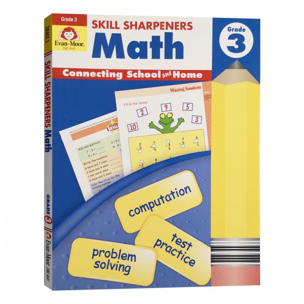 Evan-MoorSkillSharpeners技能鉛筆刀MathGrade3三年級數(shù)學(xué)美國加州教輔