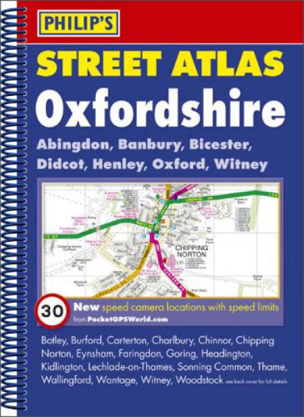 Philip's Street Atlas Oxfordshire [Spiral-bound]