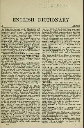 Concise Oxford Dictionary of Current English