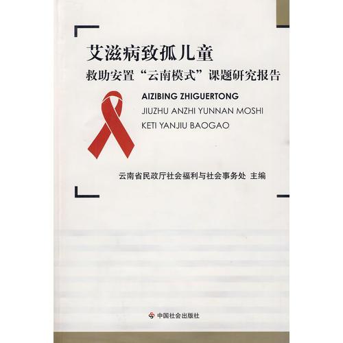 艾滋病致孤兒童救助安置“云南模式”課題研究報告
