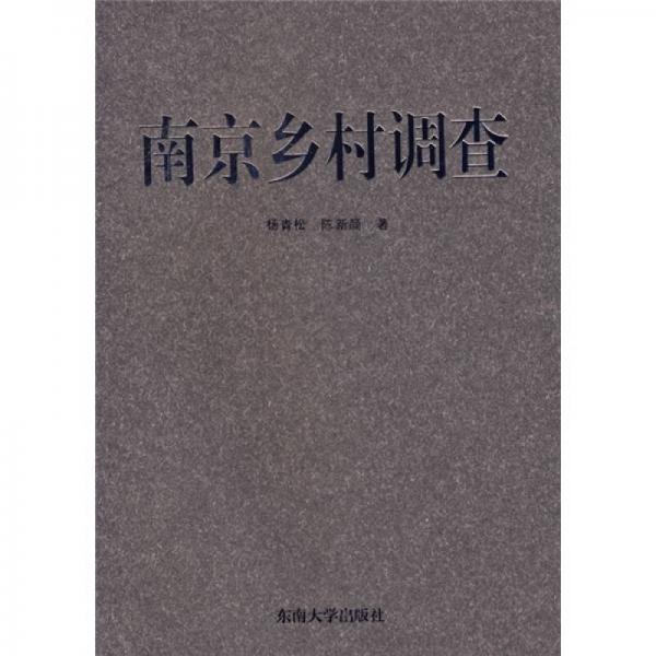 南京鄉(xiāng)村調(diào)查