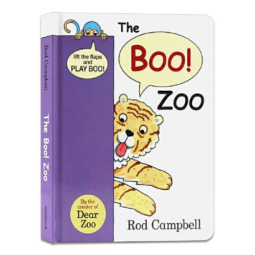 英文原版 The Boo Zoo 紙板翻翻書 
