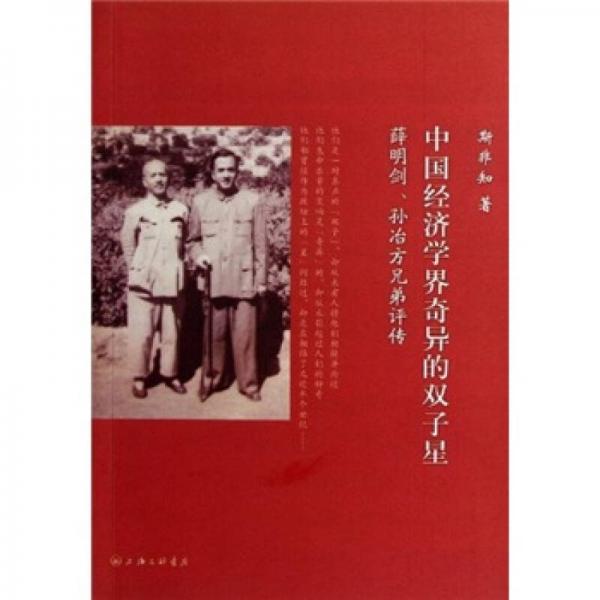 中國經(jīng)濟學(xué)界奇異的雙子星：薛明劍、孫冶芳兄弟評傳