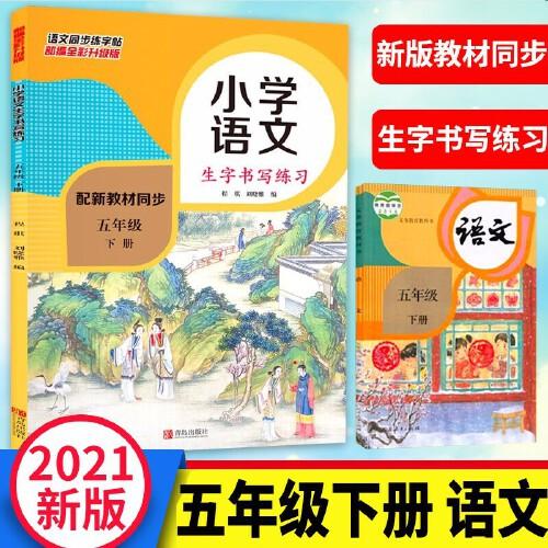 小學語文生字書寫練習 五年級下冊 同步課本生字書寫配套練習寫字帖 小學生5年級下學期楷書硬筆書法輔導練字帖