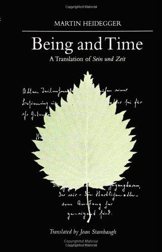 Being and Time: A Translation of Sein und Zeit