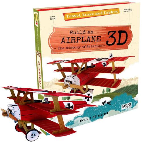 英文原版Travel Learn And Explore Airplane 3D飞机模型书 科普