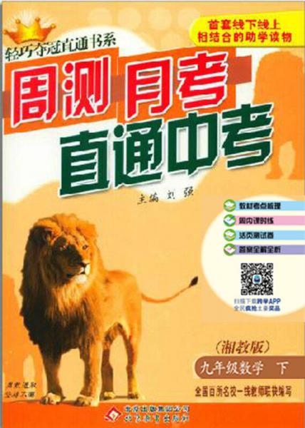 （2017春）轻巧夺冠直通书系:周测月考直通中考：九年级数学（下）·湘教版