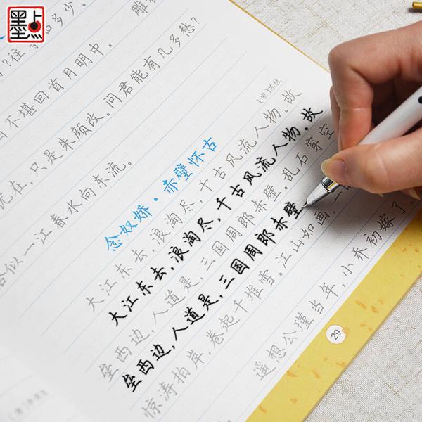 墨点字帖高中生必背古诗文 正楷