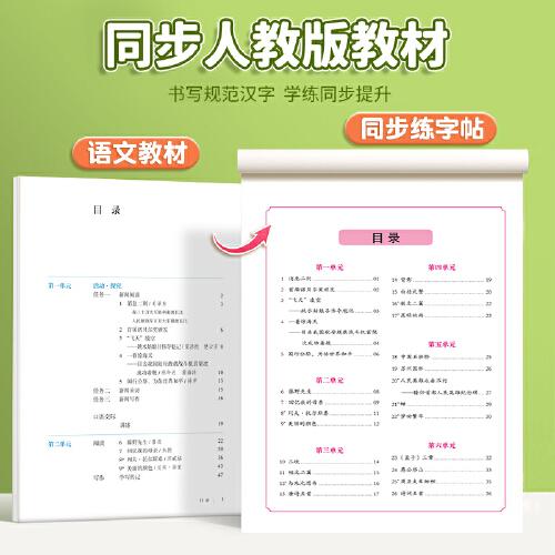 初中語文同步字帖八年級上