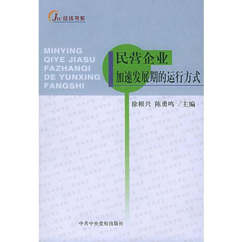 民營(yíng)企業(yè)加速發(fā)展期的運(yùn)行方式