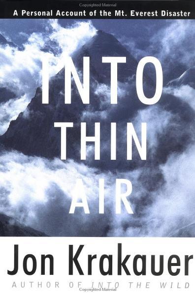 Into Thin Air：进入空气稀薄地带