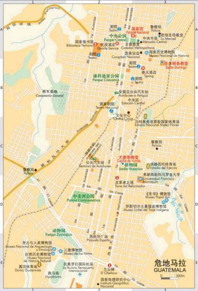 世界分国地图·北美洲-危地马拉 伯利兹