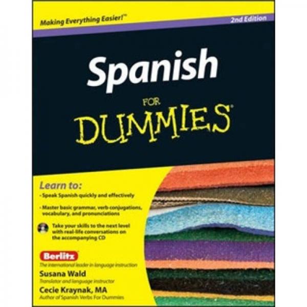 Spanish for Dummies 2nd Edition with CD  西班牙語傻瓜書(第2版)配CD