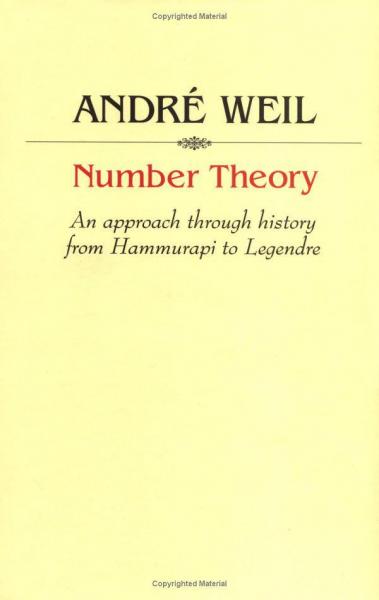 Number Theory: An approach through history from Hammurapi to Legendre
