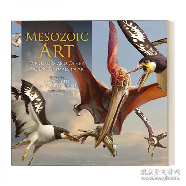 英文原版 Mesozoic Art 中生代藝術：藝術中的恐龍和其他古代動物 