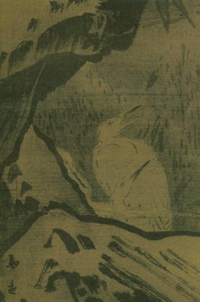 东方画谱·宋代山水篇·菁华高清范本：雪滩双鹭图