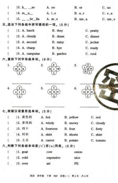 王朝霞系列丛书·各地期末试卷精选：英语