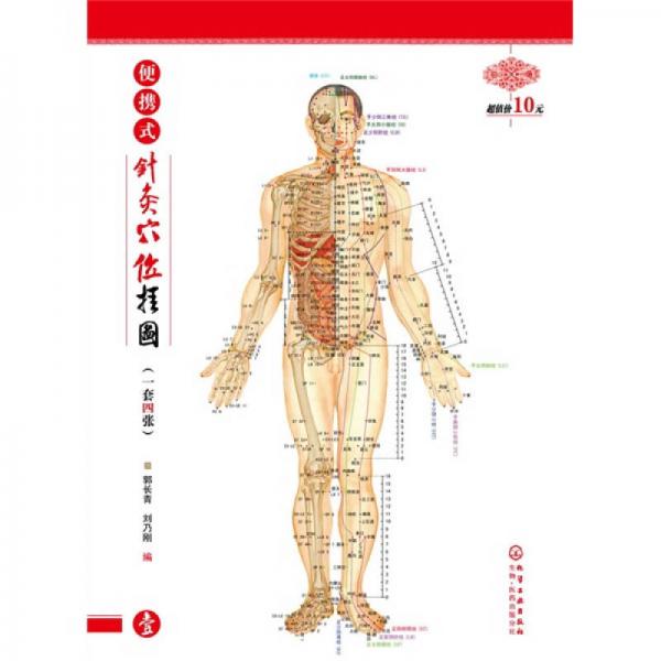 便携式针灸穴位挂图（1套4张）