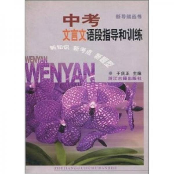 中考文言文語段指導(dǎo)和訓(xùn)練