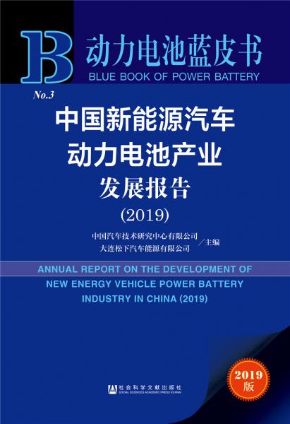 动力电池蓝皮书：中国新能源汽车动力电池产业发展报告（2019）