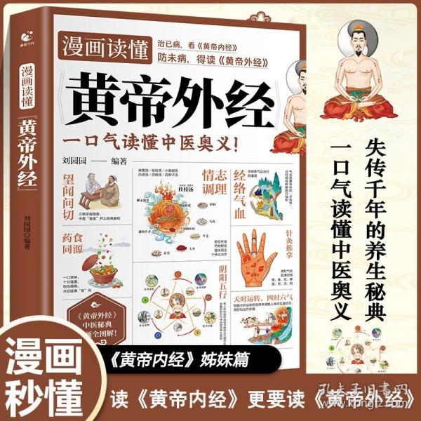 漫画读懂黄帝外经 译注原文白话文黄帝内经姊妹篇黄帝外经全解彩图一看就懂调养书中医养生大全