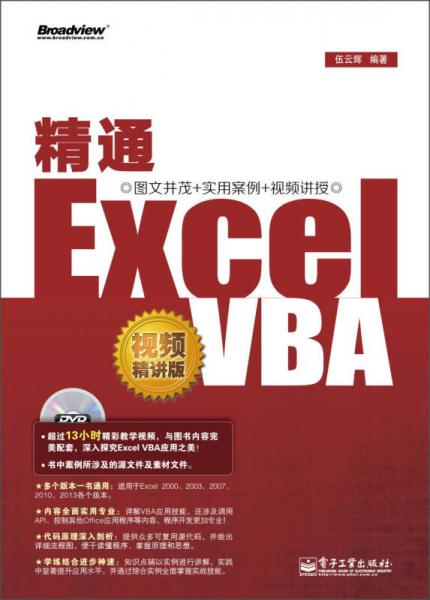 精通Excel VBA（視頻精講版）