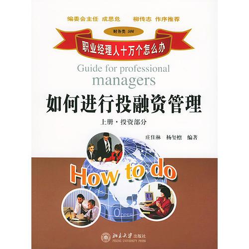 職業(yè)經(jīng)理人十萬個(gè)怎么辦：如何進(jìn)行投融資管理（上下冊財(cái)務(wù)類506）