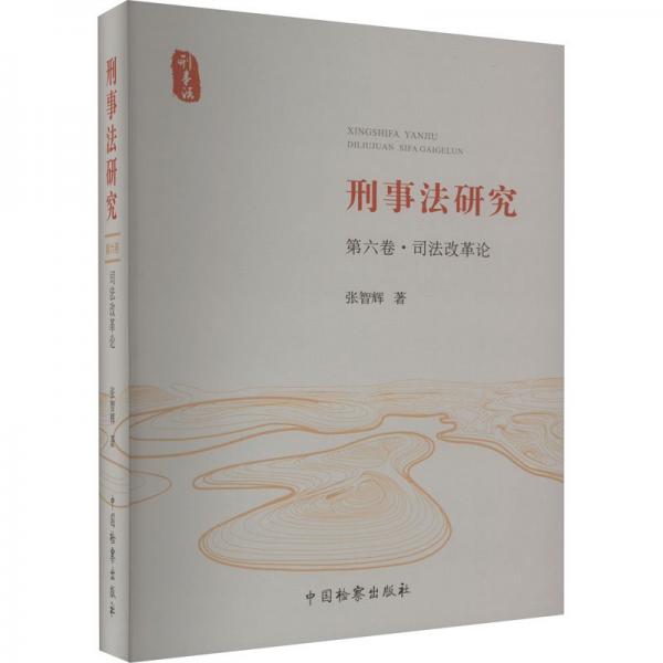 刑事研究 第6卷·改革論 法學(xué)理論 張智輝 新華