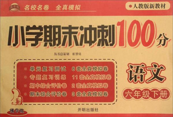 小学期末冲刺100分：语文（六年级下 人教版新教材 精华版）