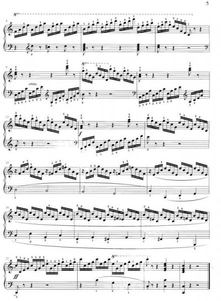 车尔尼钢琴快速练习曲作品299