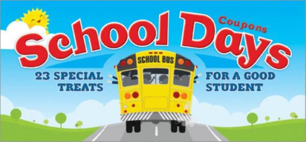 School Days Coupons: 23 Special Treats for a Good Student