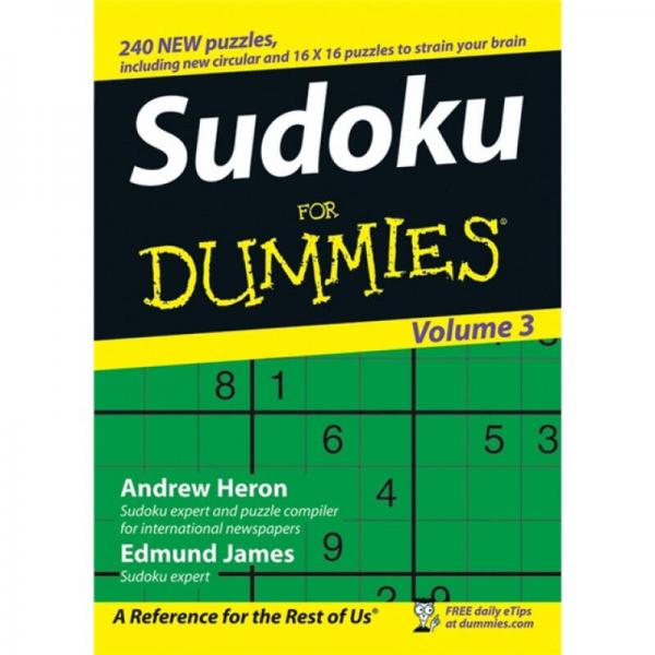 Sudoku for Dummies: Volume 3[傻瓜娛樂系列圖書]