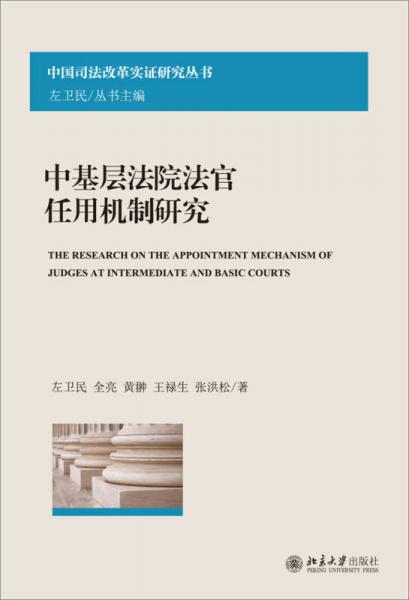 中国司法改革实证研究丛书：中基层法院法官任用机制研究