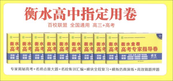 衡水金卷高考专家指导卷化学高考二三轮复习