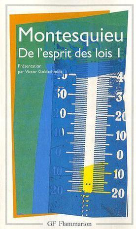 De l'esprit des lois, tome 1