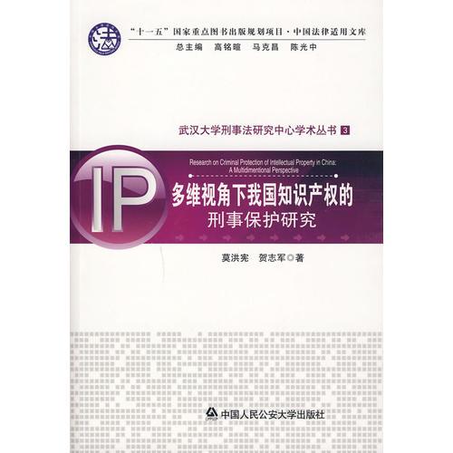 多维视角下我国知识产权的刑事保护研究(武汉大学刑事法研究中心学术丛书3)