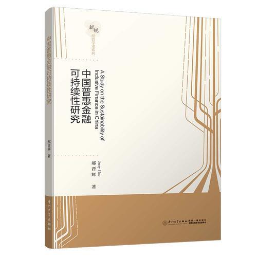 中国普惠金融可持续性研究/新锐经管学术系列