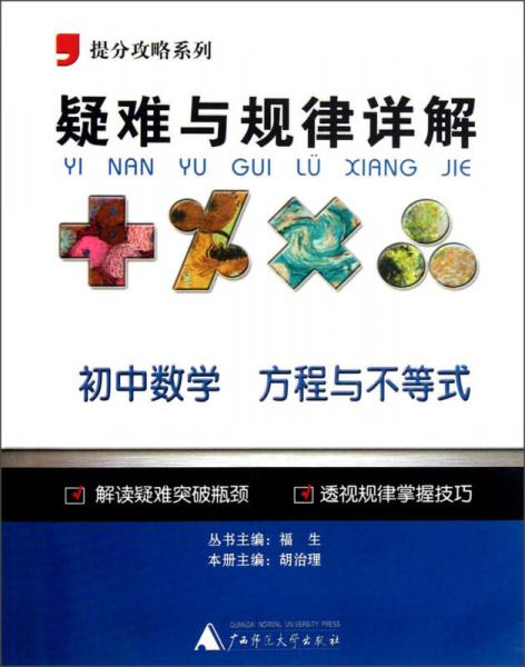 2013提分攻略系列·疑难与规律详解·初中数学：方程与不等式（修订版）