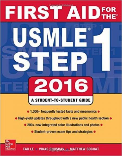 First Aid for the USMLE Step 1: A Student-To-Stu