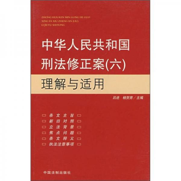 中华人民共和国刑法修正案6：理解与适用