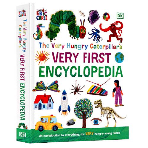 英文原版The Very Hungry Caterpillar’s Very First Encyclopedia 毛毛蟲的百科全書 兒童英語繪本 艾瑞卡爾 Eric Carle 4-7歲