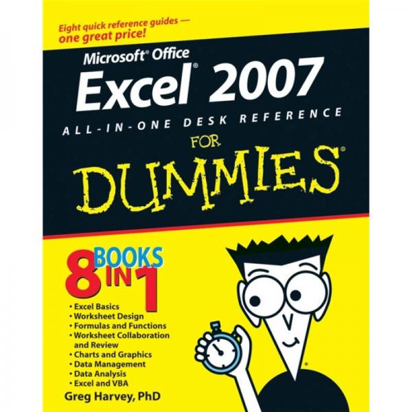 Excel 2007 All-In-One Desk Reference for Dummies 傻瓜书-Excel 2007 案头参考全书 
