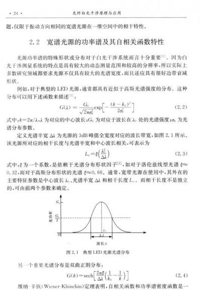 光纤白光干涉原理与应用