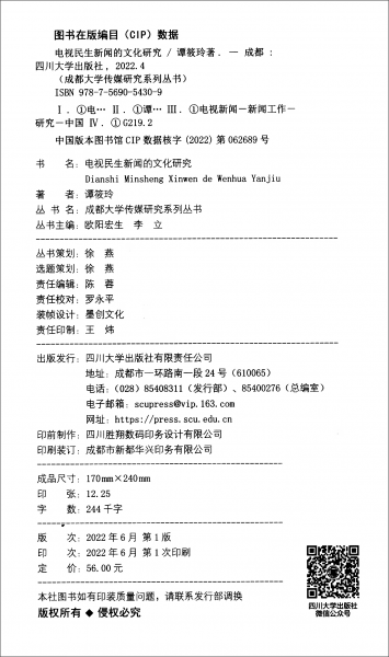 电视民生新闻的文化研究