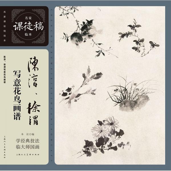 陈淳、徐渭写意花鸟画谱——名家课徒稿临本